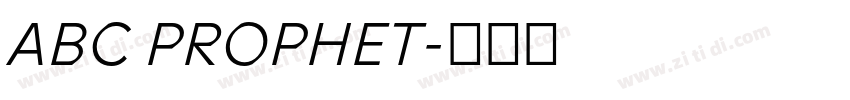 ABC PROPHET字体转换 ABC PROPHET字体转换